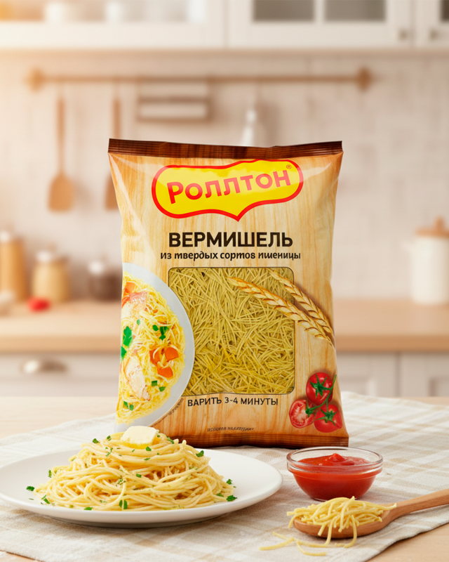 ROLLTON Макароны вермишель 400гр