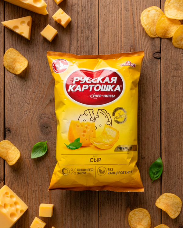 "Русская Картошка" Картофельные чипсы со вкусом сыра 140g