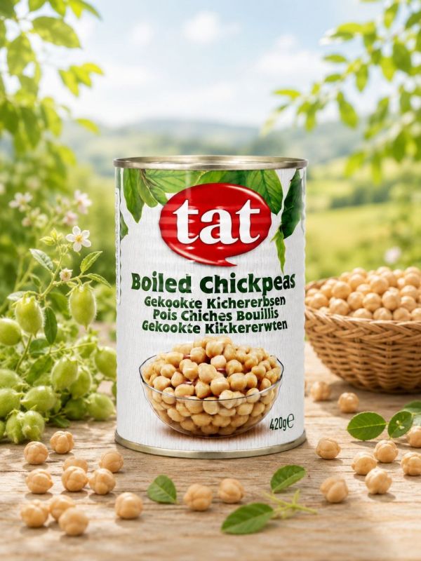 "TAT" Вареный Нут 420г