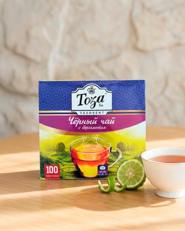 "ТОЗА" Черный чай с бергамотом 100pcs