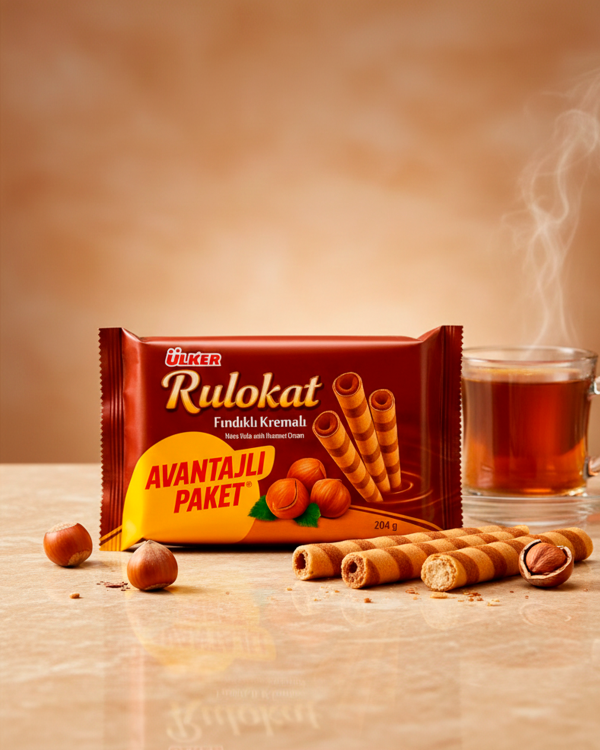 ULKER Вафельные трубочки 204гр