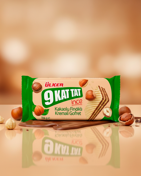 ULKER Вафли с фундуком 114гр.