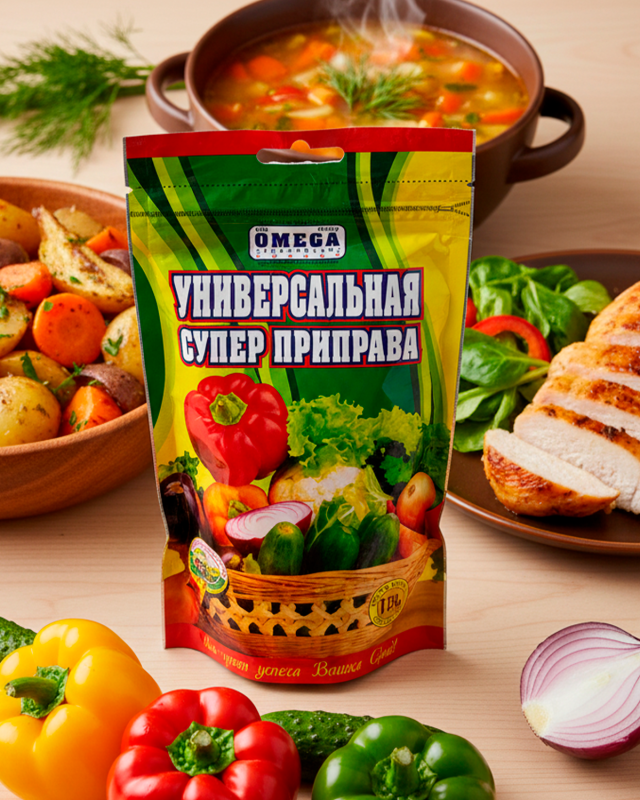 "OMEGA" Приправа Супер универсальная 170gr