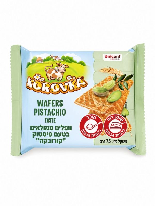 "KOROVKA" Вафли со вкусом фисташки 75g