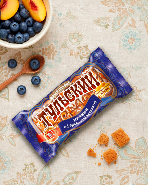 "ЯСНАЯ ПОЛЯНА" Тульский пряник с фруктовой начинкой 140gr