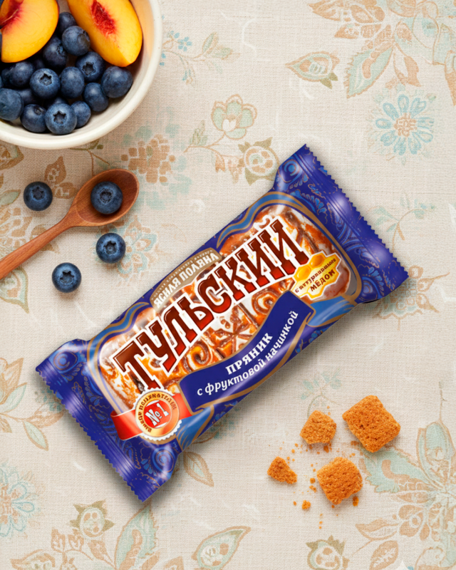 "ЯСНАЯ ПОЛЯНА" Тульский пряник с фруктовой начинкой 140gr