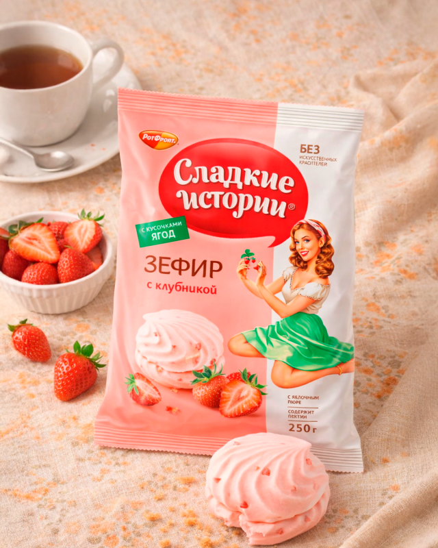 Зефир "Сладкие истории" клубника