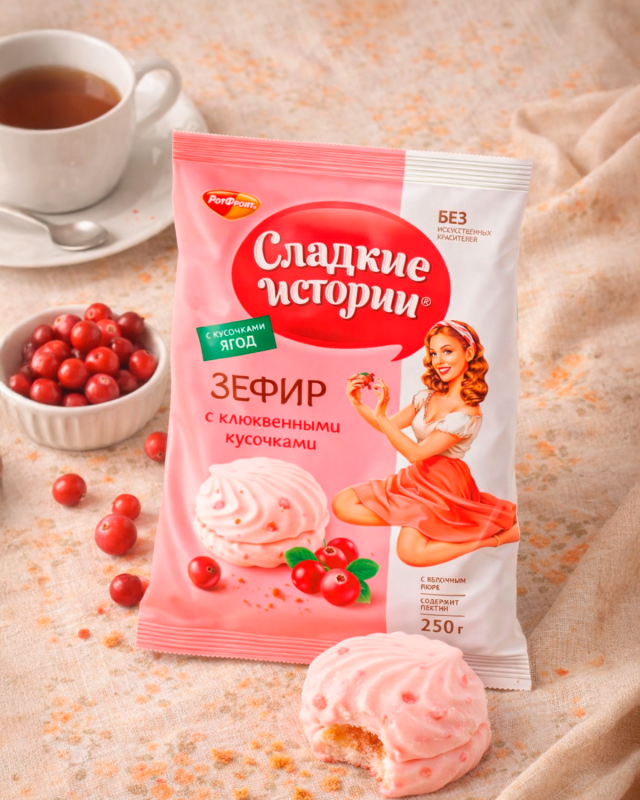Зефир "Сладкие истории" клюква
